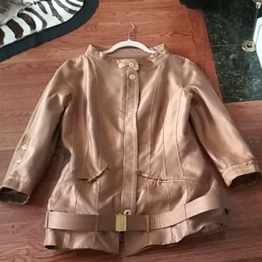 Gianfranco Ferre copper jacket & skirt